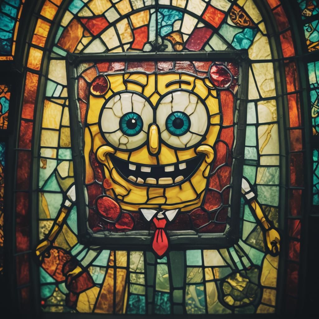 Stained Glass Spongebob Film Still