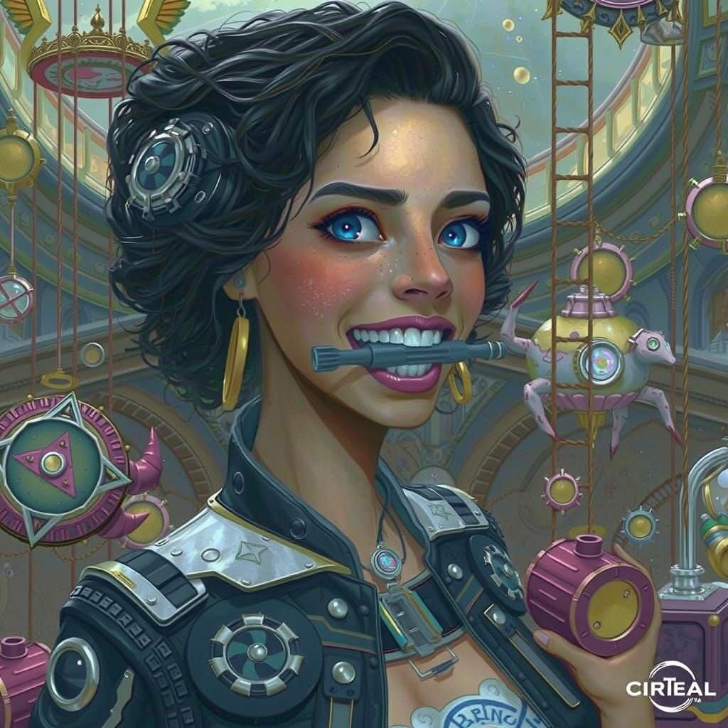 Mysterious Vibration Device in Futuristic Landscape