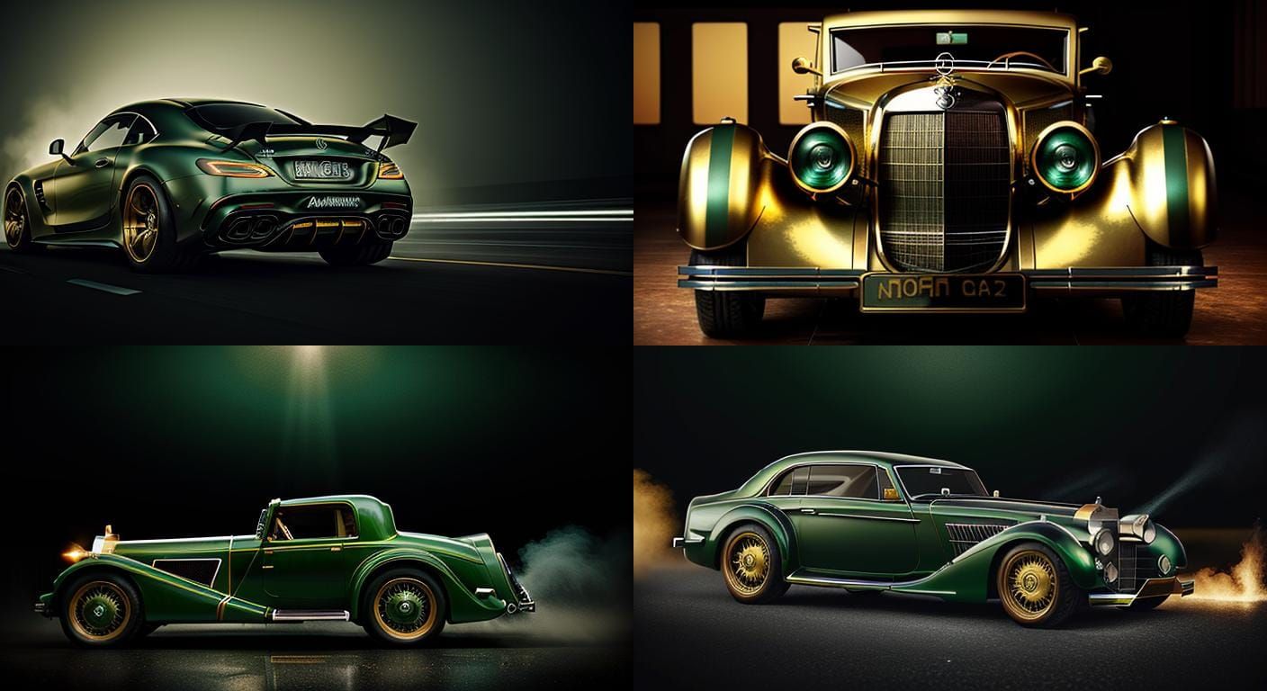 Custom Mercedes-AMG in Art Deco Style