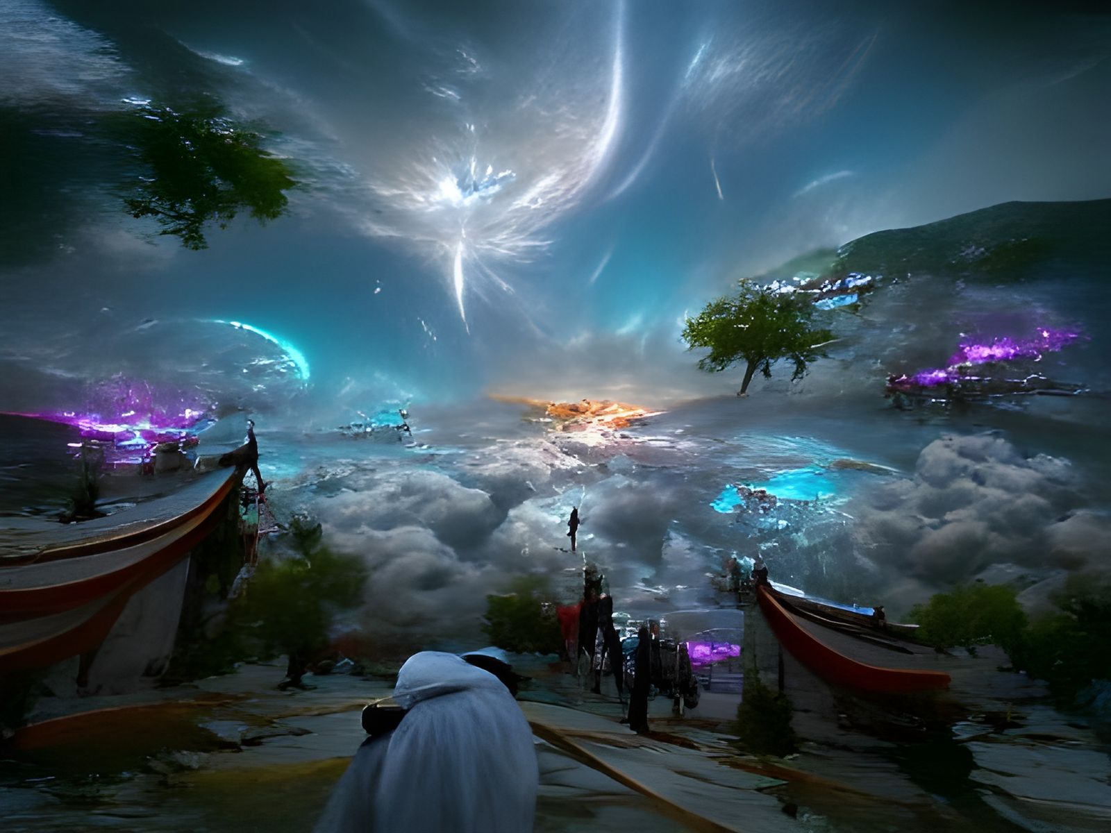 View of the heavens 8k resolution concept art