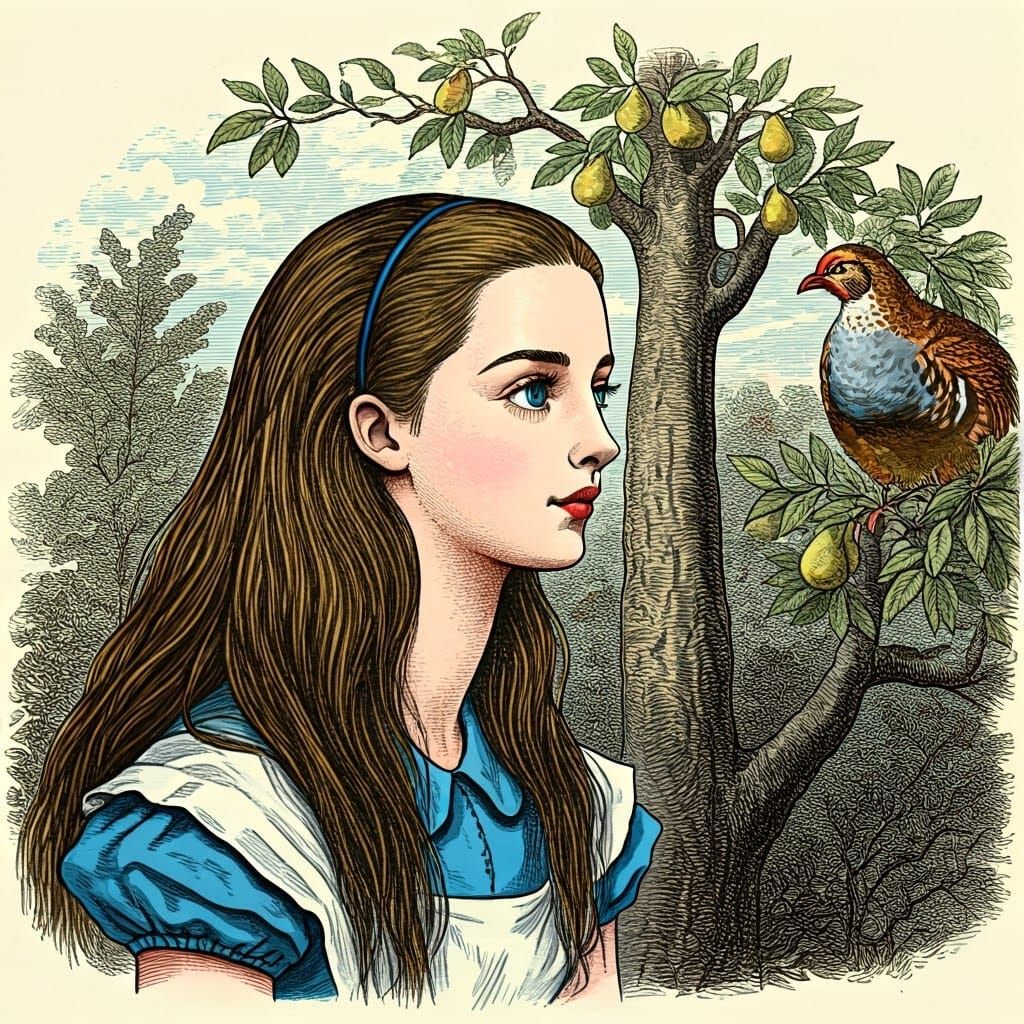Alice in Wonderland: Partridge in Pear Tree