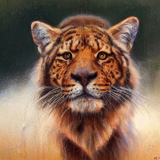 Animal in Oil Painting Style