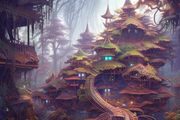 Epic jungle treehouse