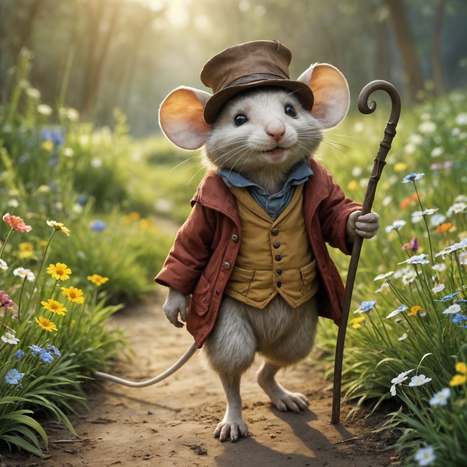 Morning Stroll in the Meadow