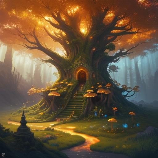 Golden Queen of the Mystical Tree of Life