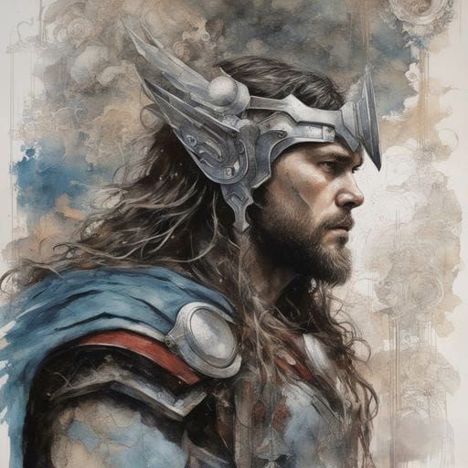 Thor Digital Art: God of Thunder