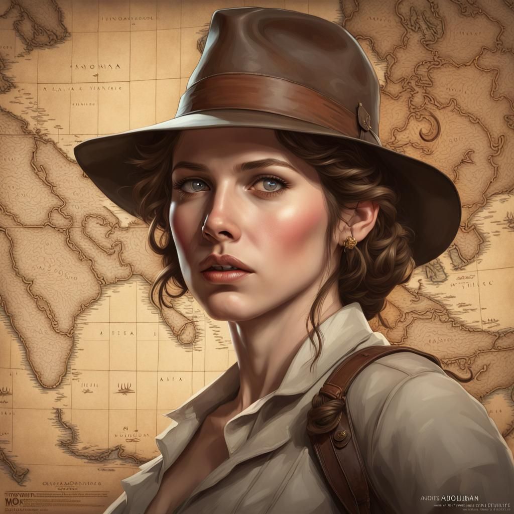 Anna Kendrick as 1930s Archaeologist with Ancient Map