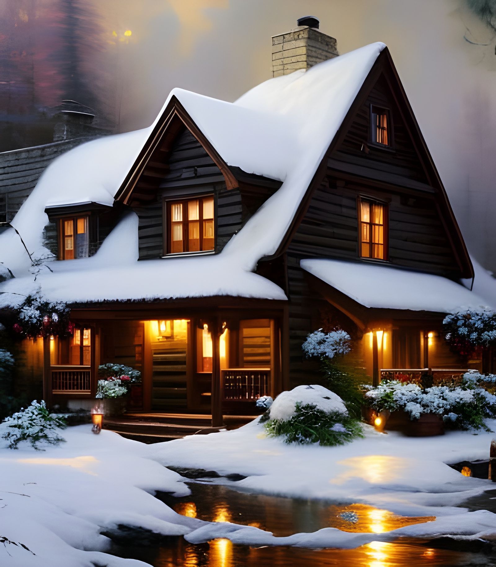 Cozy Cottage Interior: Hyper-Detailed Oil Painting