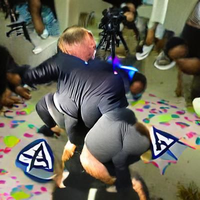 Satirical Party Scene