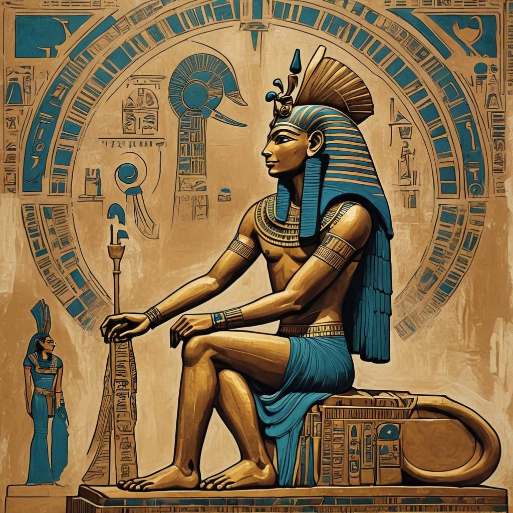 Ra and the Sphinx: Abstract Egyptian Art
