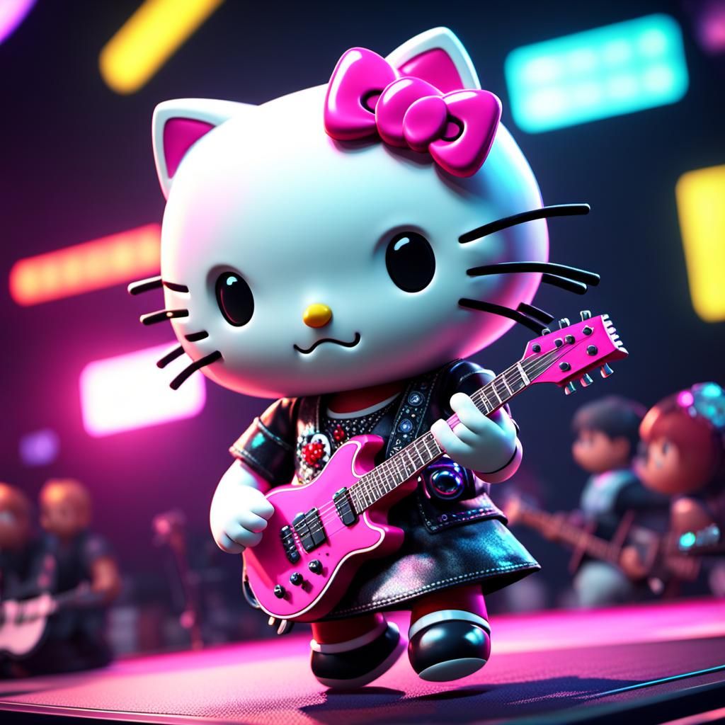 Punk Rock Hello Kitty Concert in 3D