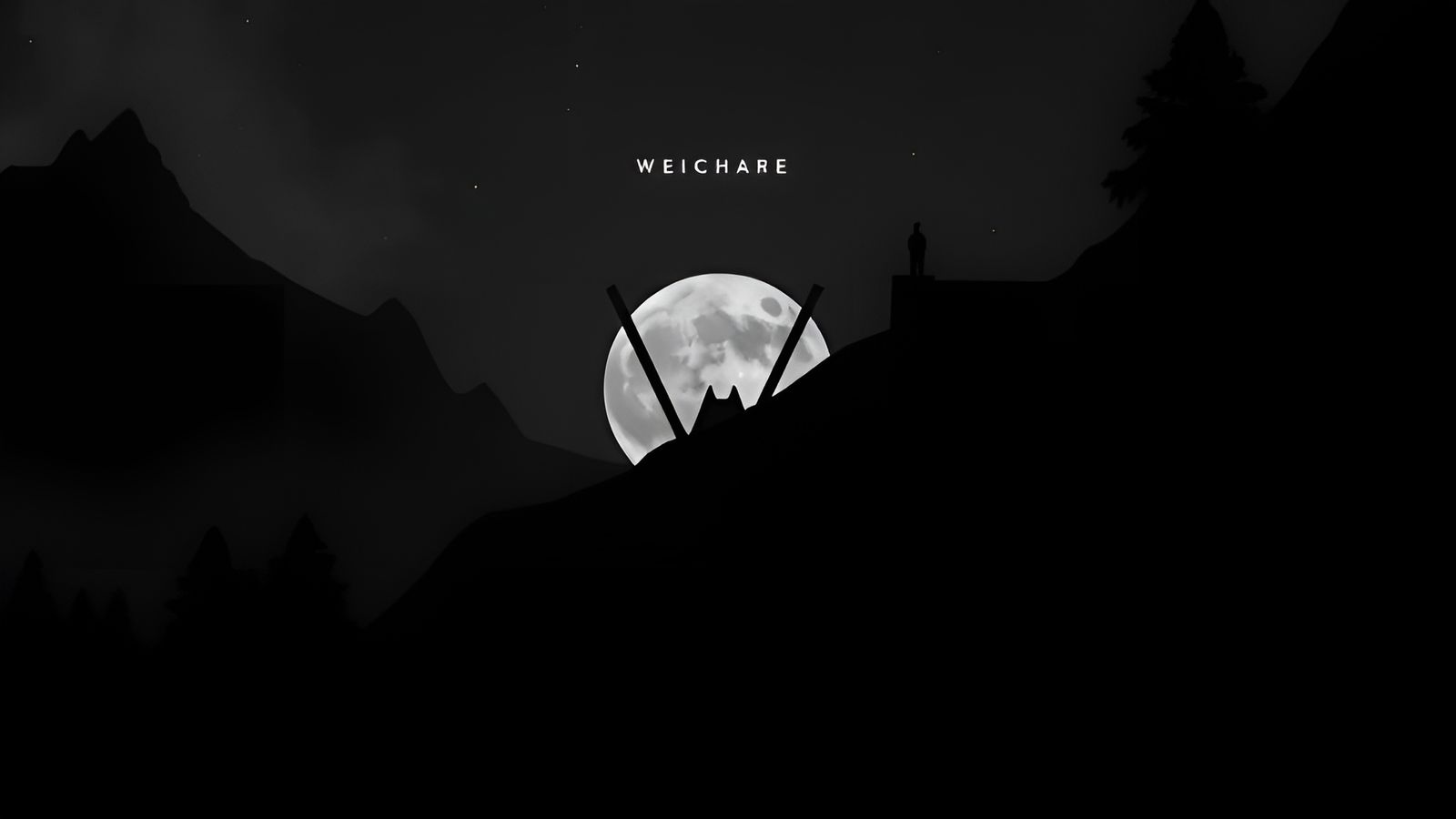 Abstrct Minimalist Cityscape in Monochromatic Hues