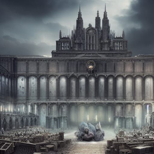 Dramatic Digital Matte Painting of Traitors Requiem