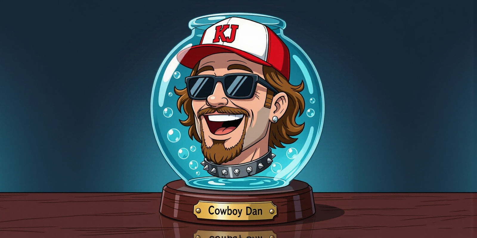 Futurama-Style Severed Head in a Jar