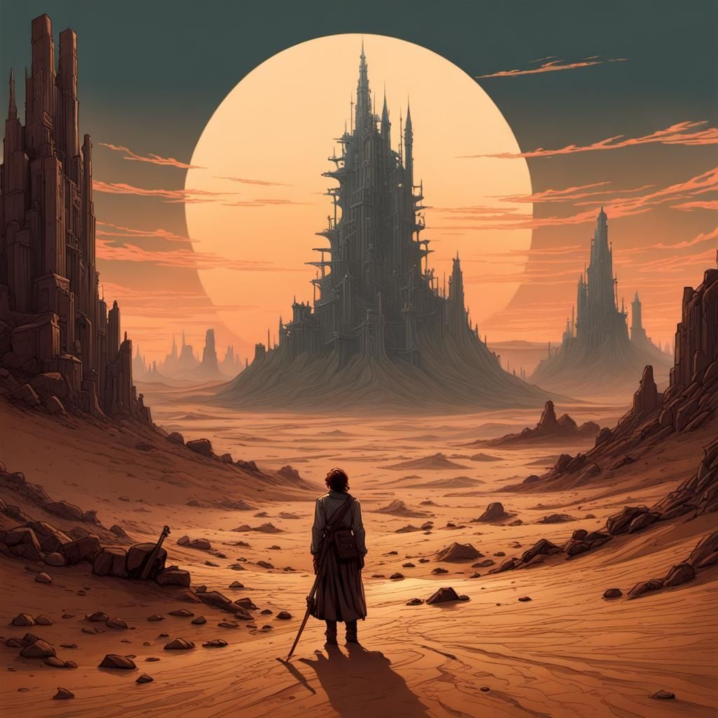 Nuclear Wasteland in Art Nouveau Style