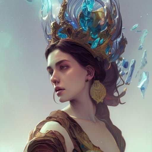 Detailed Portrait of the Queen of Earth