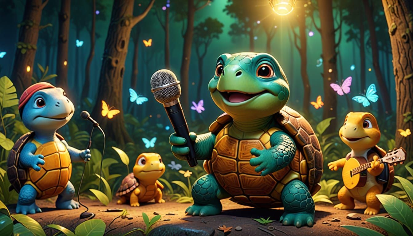 Turtle's Forest Karaoke Party: CGI Animation