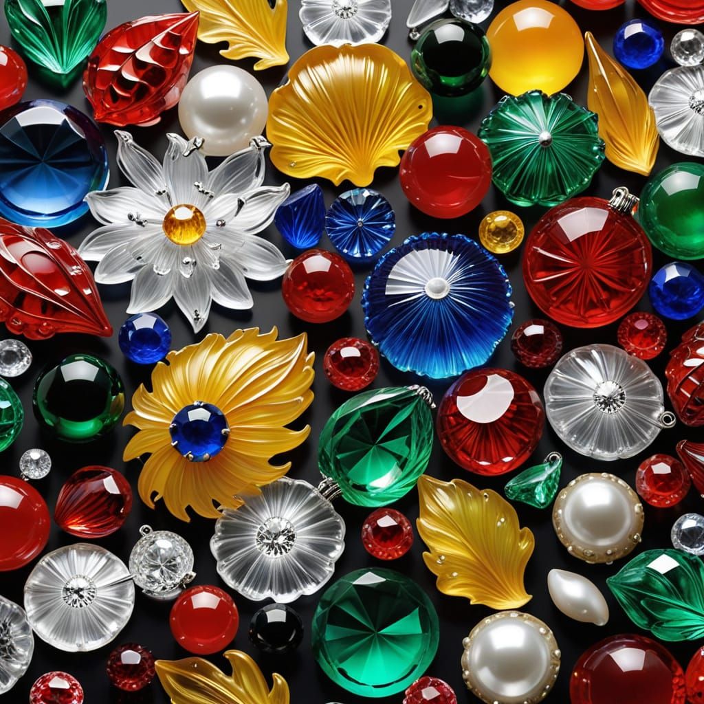 Luxurious Lalique Glass Art in a Treasure Trove of Colors an...