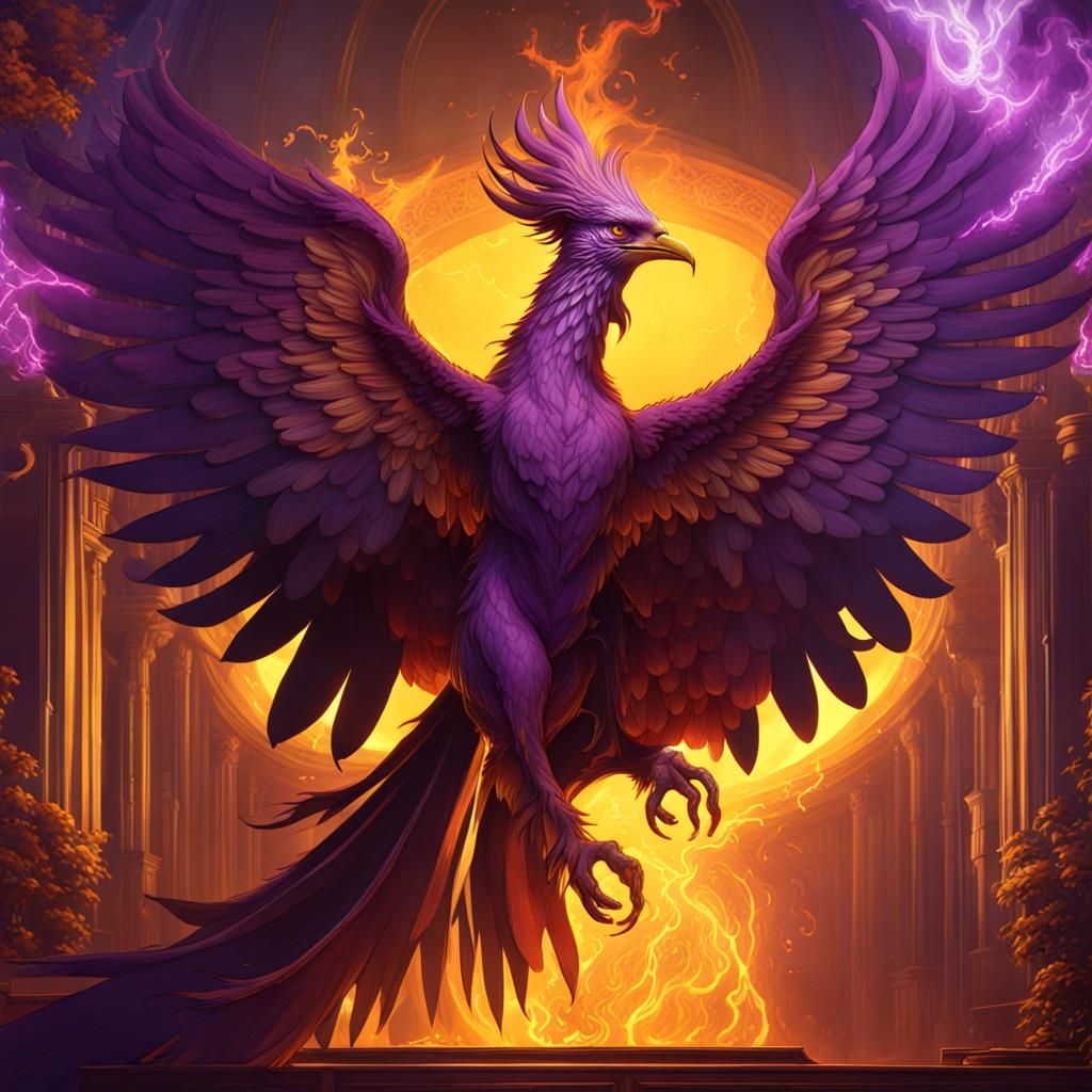 Hyperdetailed Phoenix in Dark Fantasy Concept Art