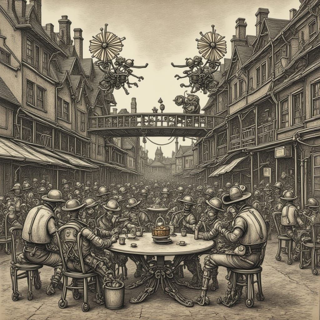 AI Generated Art with Nightmare and Recycle Styles