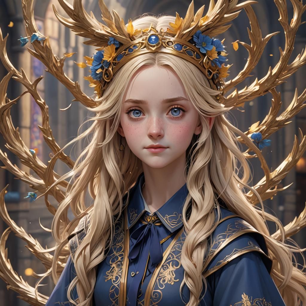 Luna Lovegood 3D Anime Art in 8K