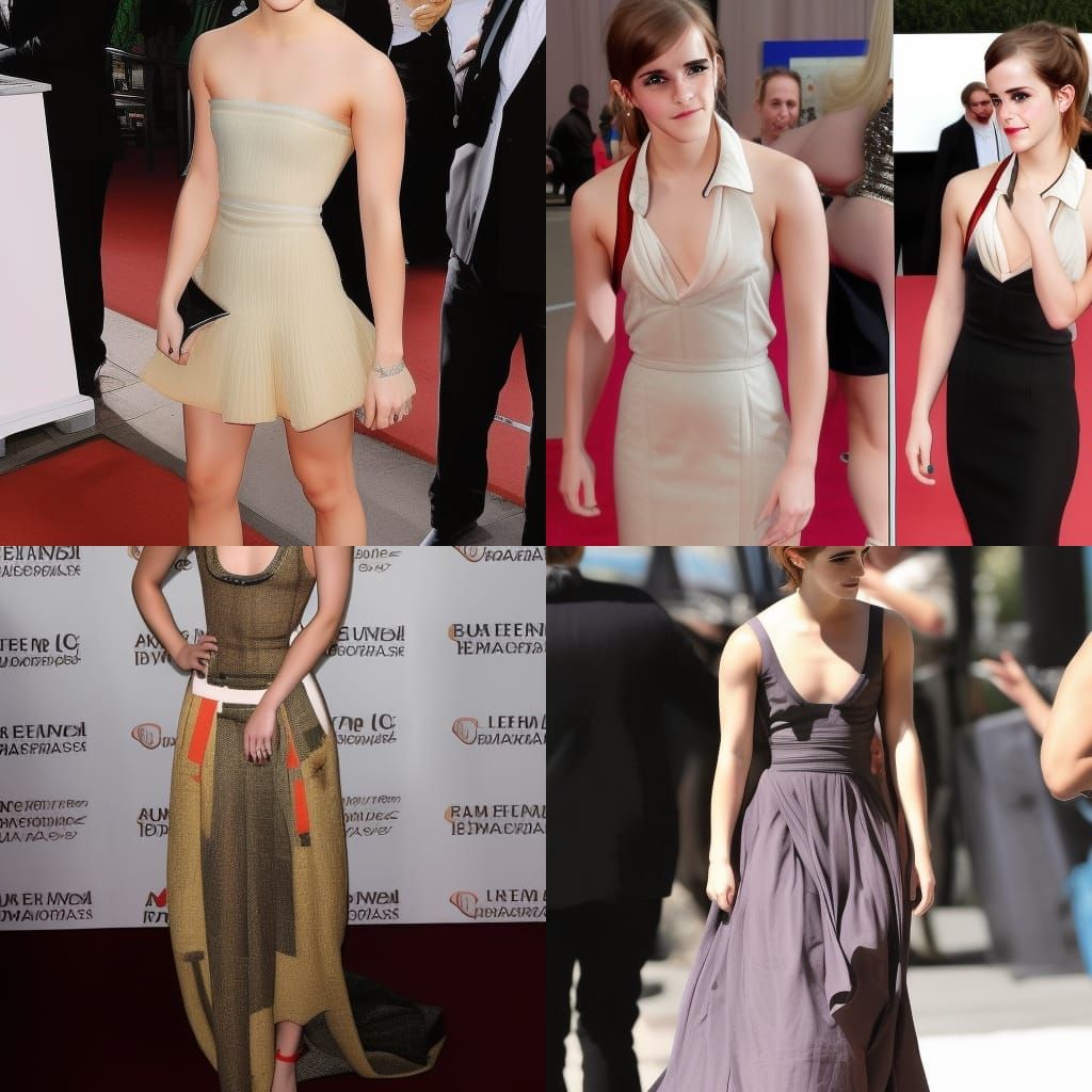 Muscular Woman in Dress: A Study in Contrasts