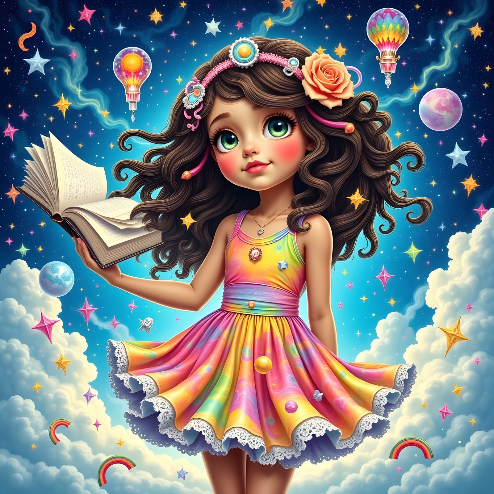 Lucy in Cosmic Dreamscape