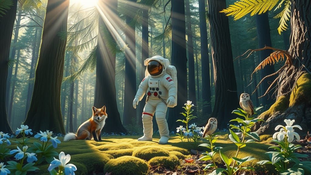 Ancient Forest Sanctuary in Ultra HD Hyperrealism