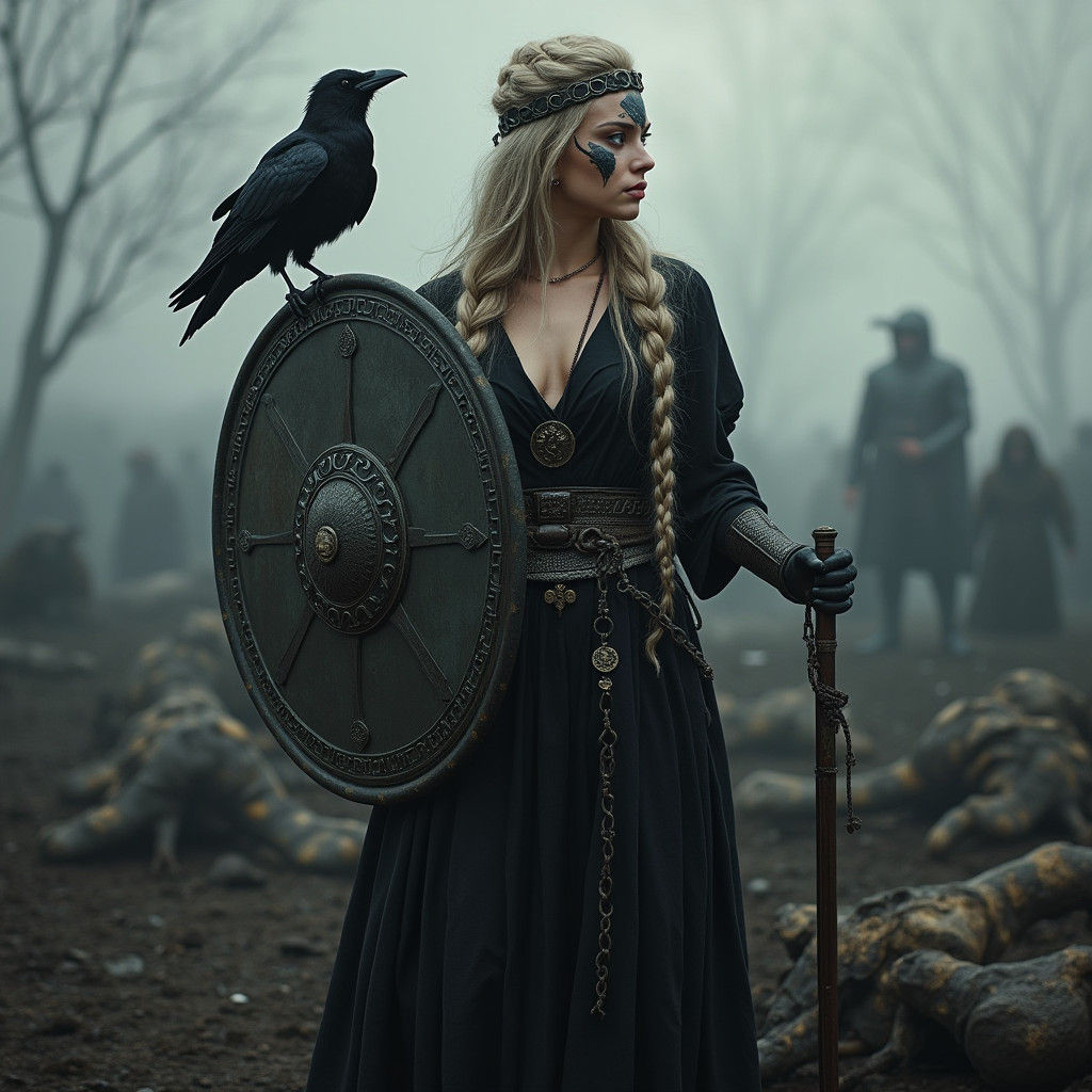 Celtic War Goddess Cathubodua Concept Art