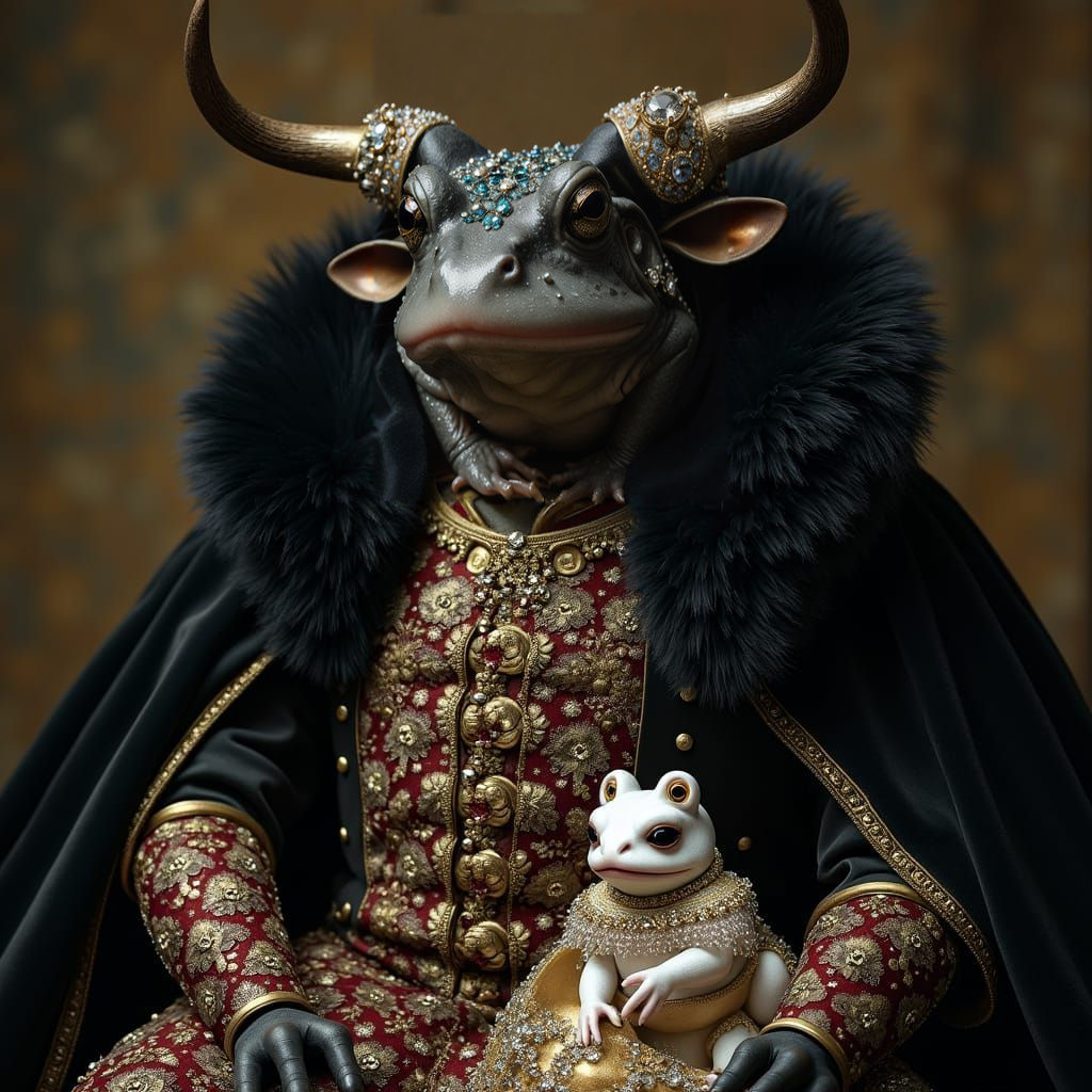 Frogs in Opulent Regalia