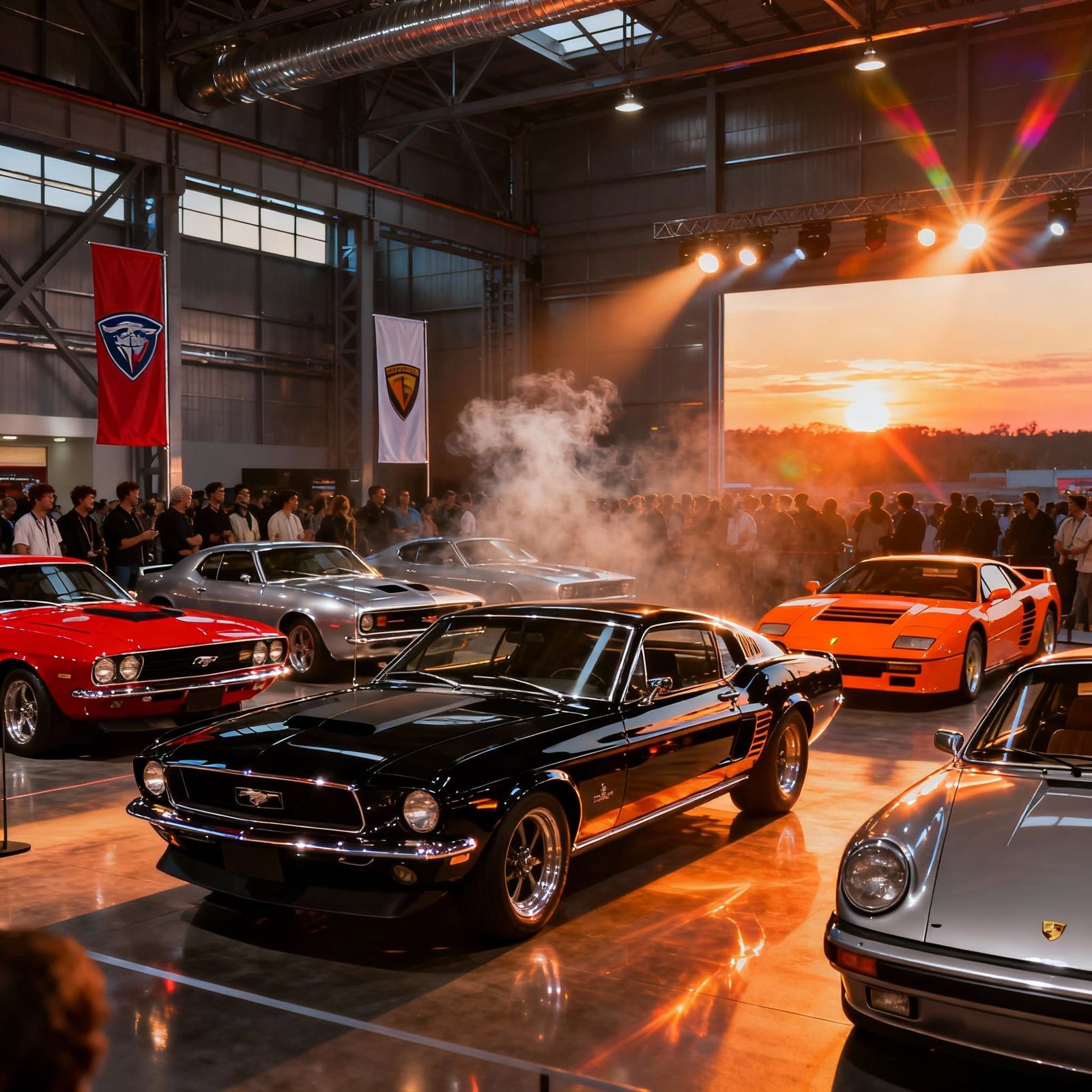 Classic Muscle & Sports Car Exhibition in Industrial Hall