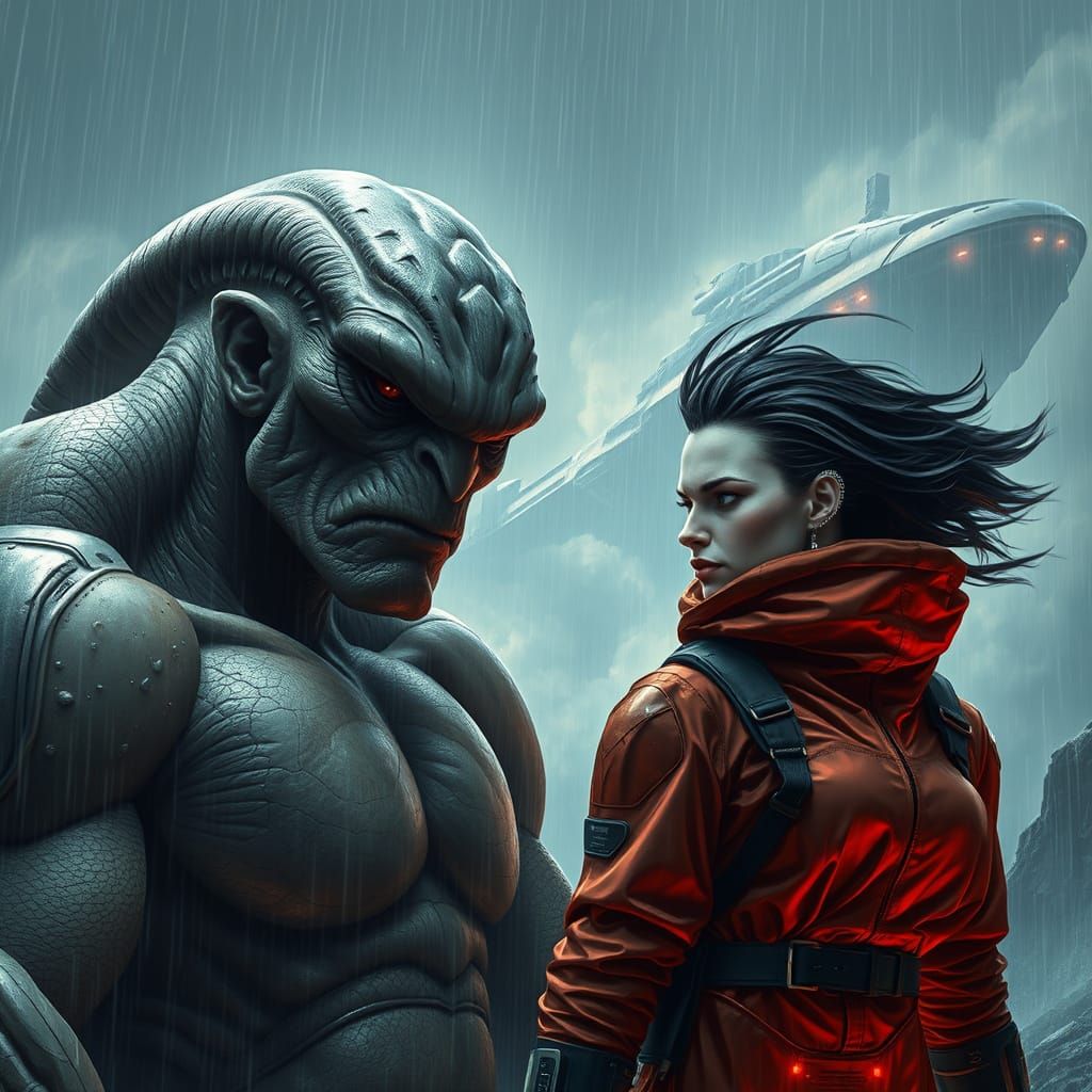 Weather Controlling Alien Villainess Confronts Axat in Turbu...