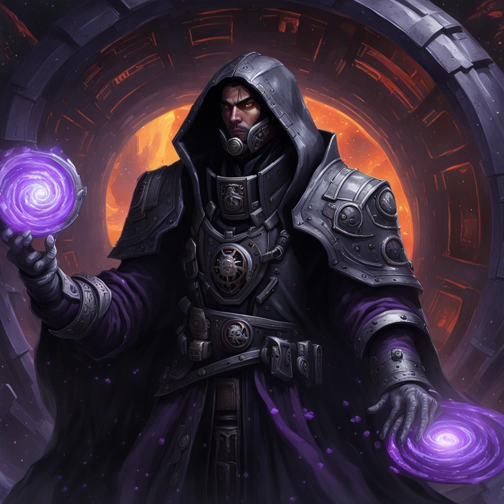 Warhammer 40k Psyker in Dark Fantasy Style