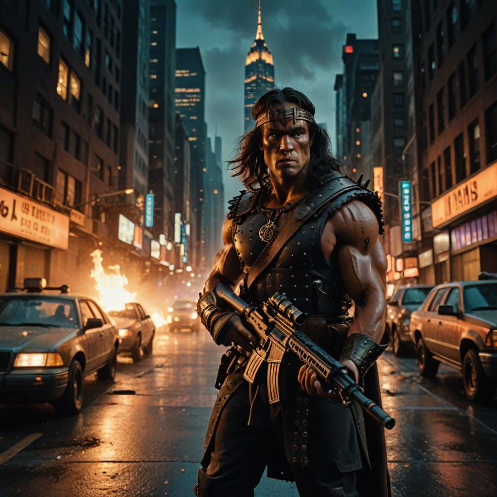 Conan in Modern Combat Gear, NYC Streets