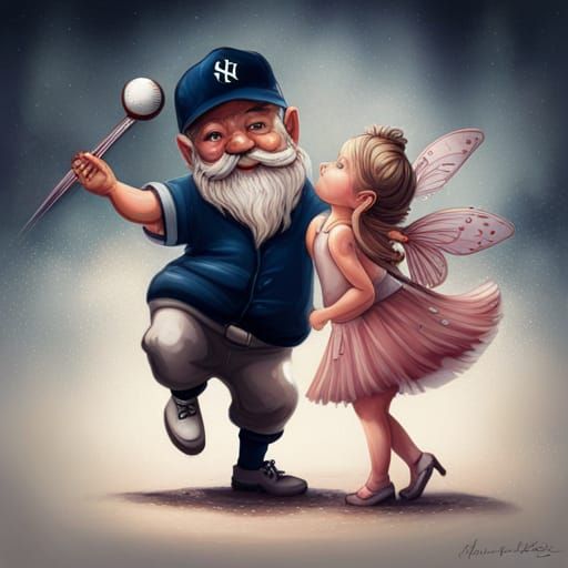Gnome and Fairy Dance: Hyperrealistic Concept Art