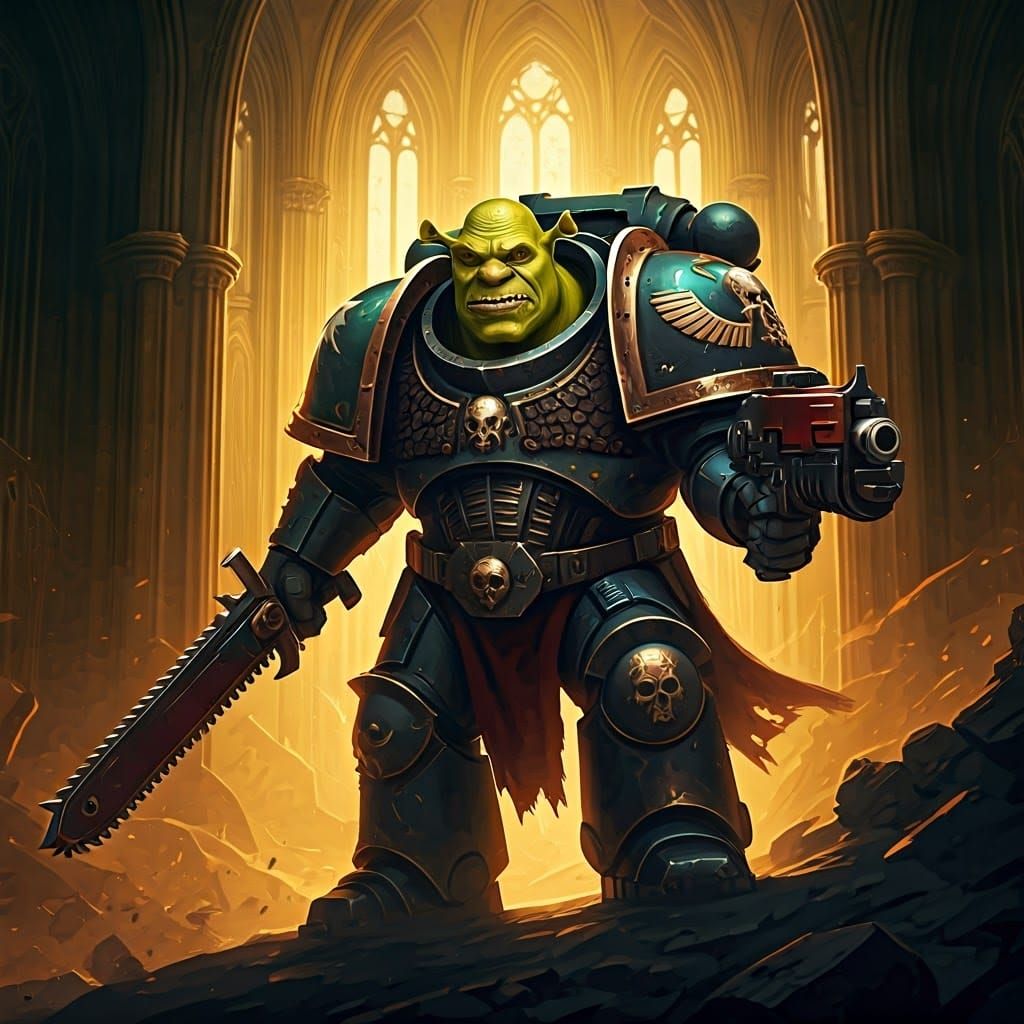 Ogre Space Marine in Grimdark Battlefield