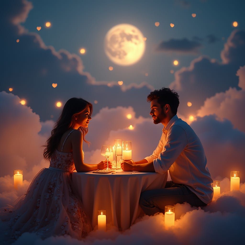 Romantic Cloudside Candlelit Dinner