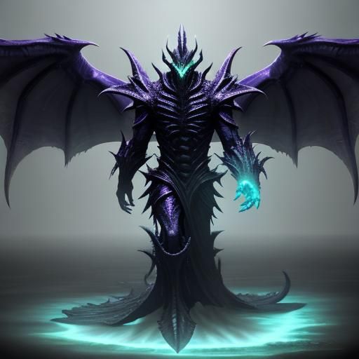 Ethereal Leviathan with Demonic Wings