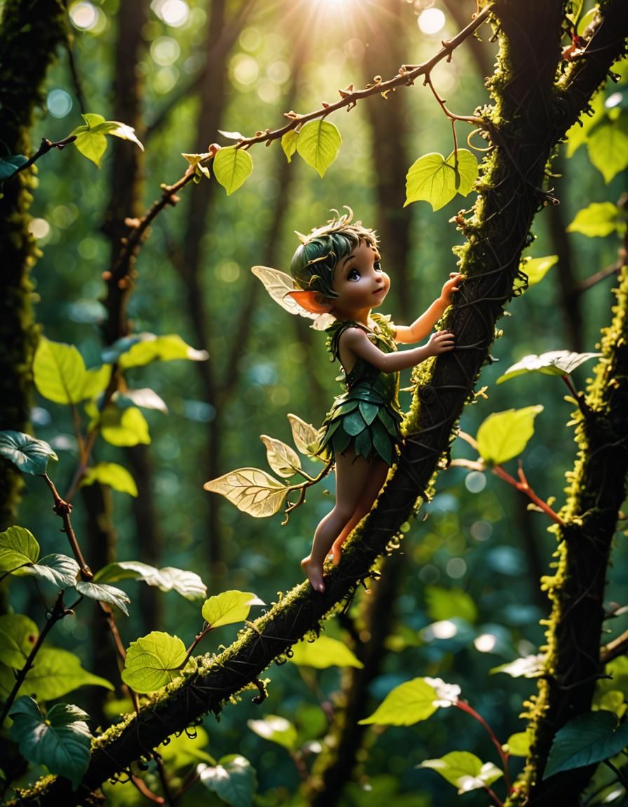 Magical Pixie in Sunlight, Macro Photography