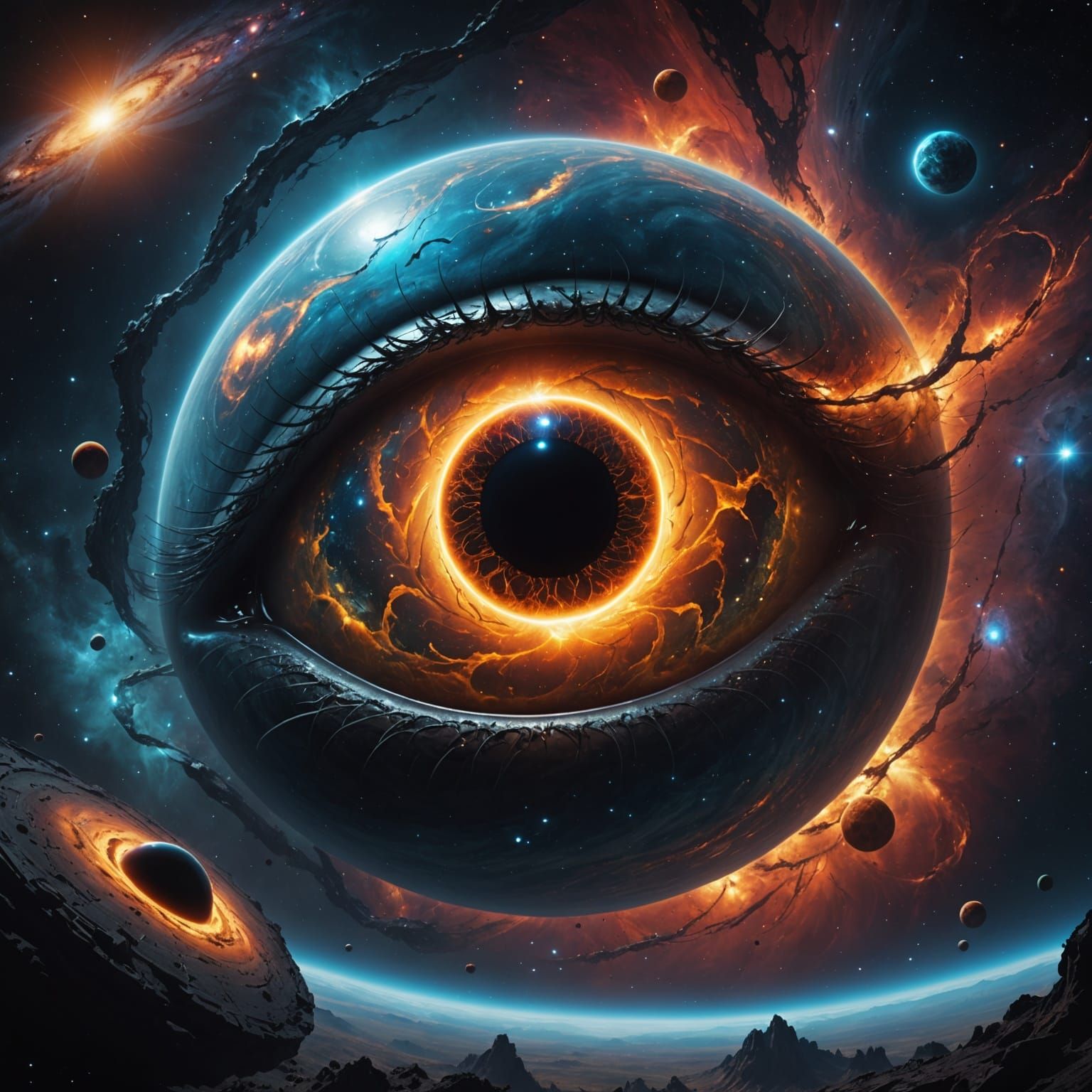 Eye of the Cosmos: Galaxies and Nebulae