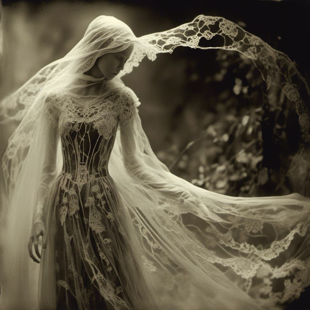 Ethereal Creature in Gothic Surrealist Art