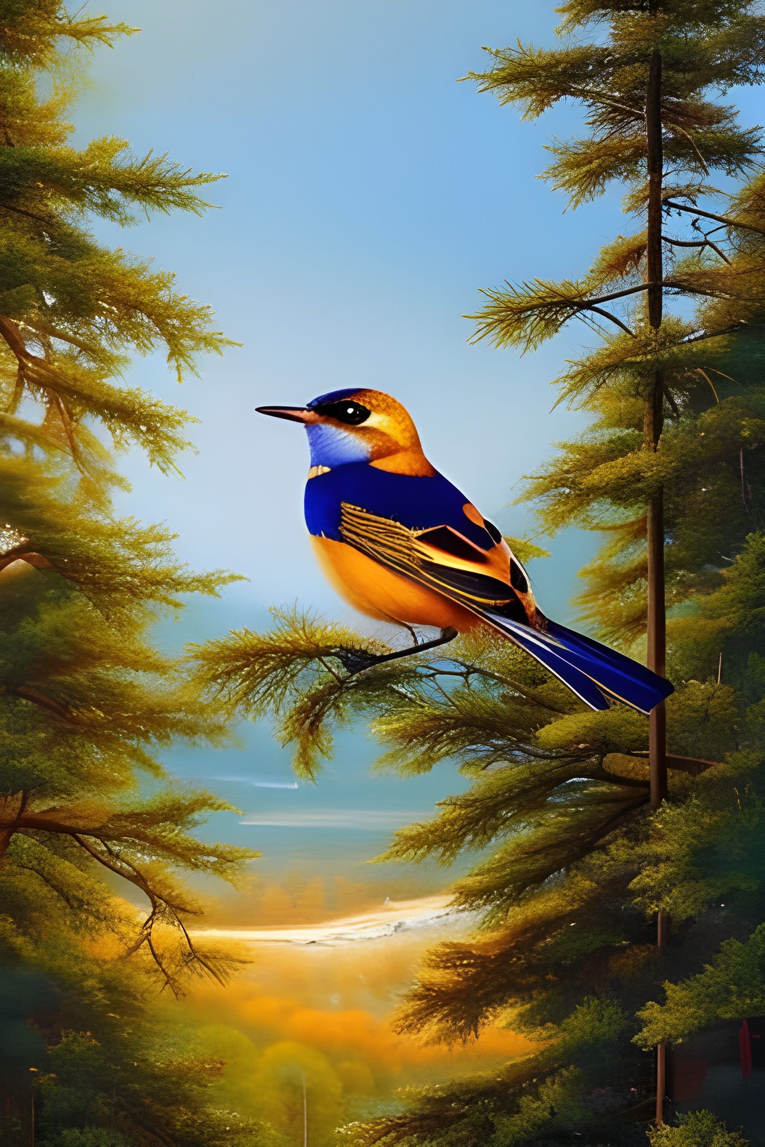 Golden Hour at Blue Mountain Ice Lake