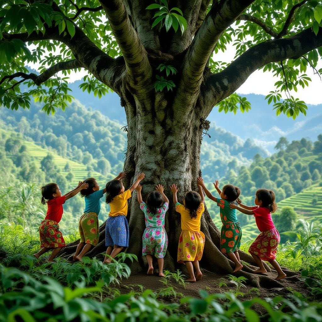 Javanese Children's Magical Play on Ancient Tree