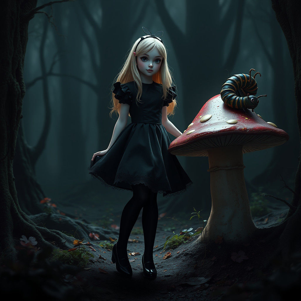 Dark Alice in Wonderland Concept Art