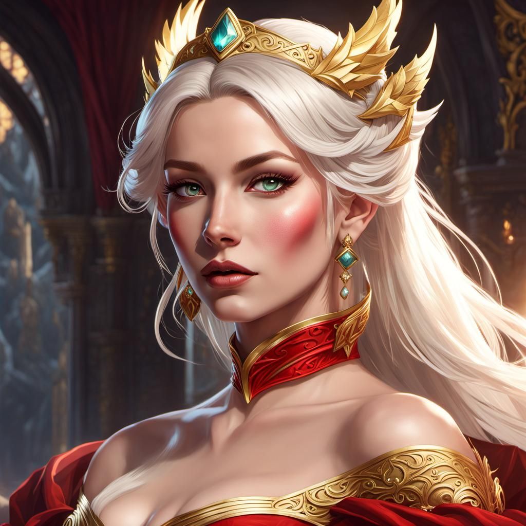 Dragon Princess Portrait in Fantasy Style