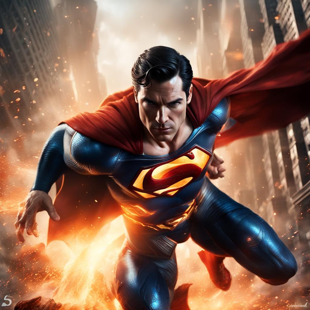 Superman's Heat Vision: Matte Painting Concept Art