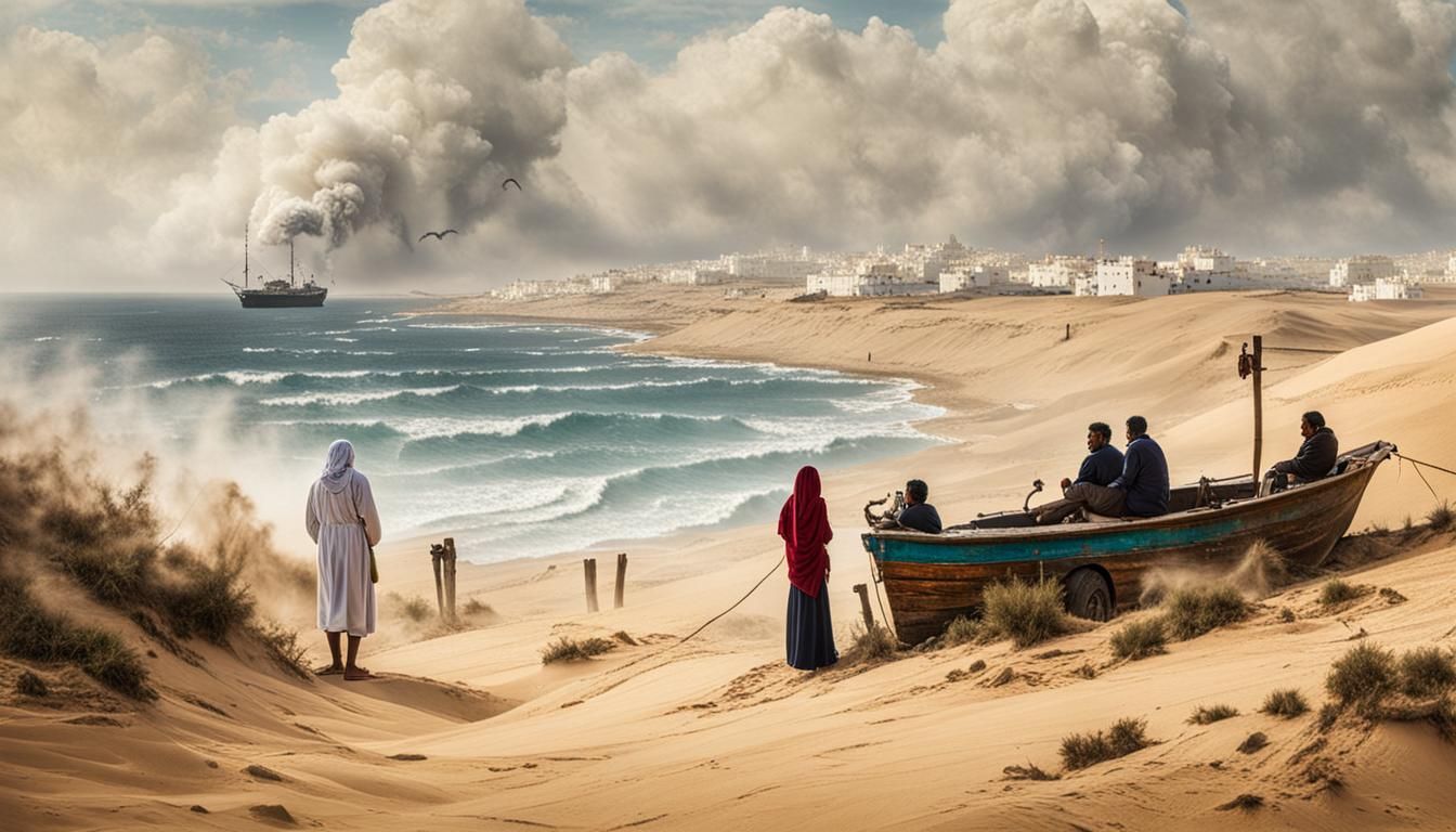 Tangier Shisha Bar Scene with Desert Storm