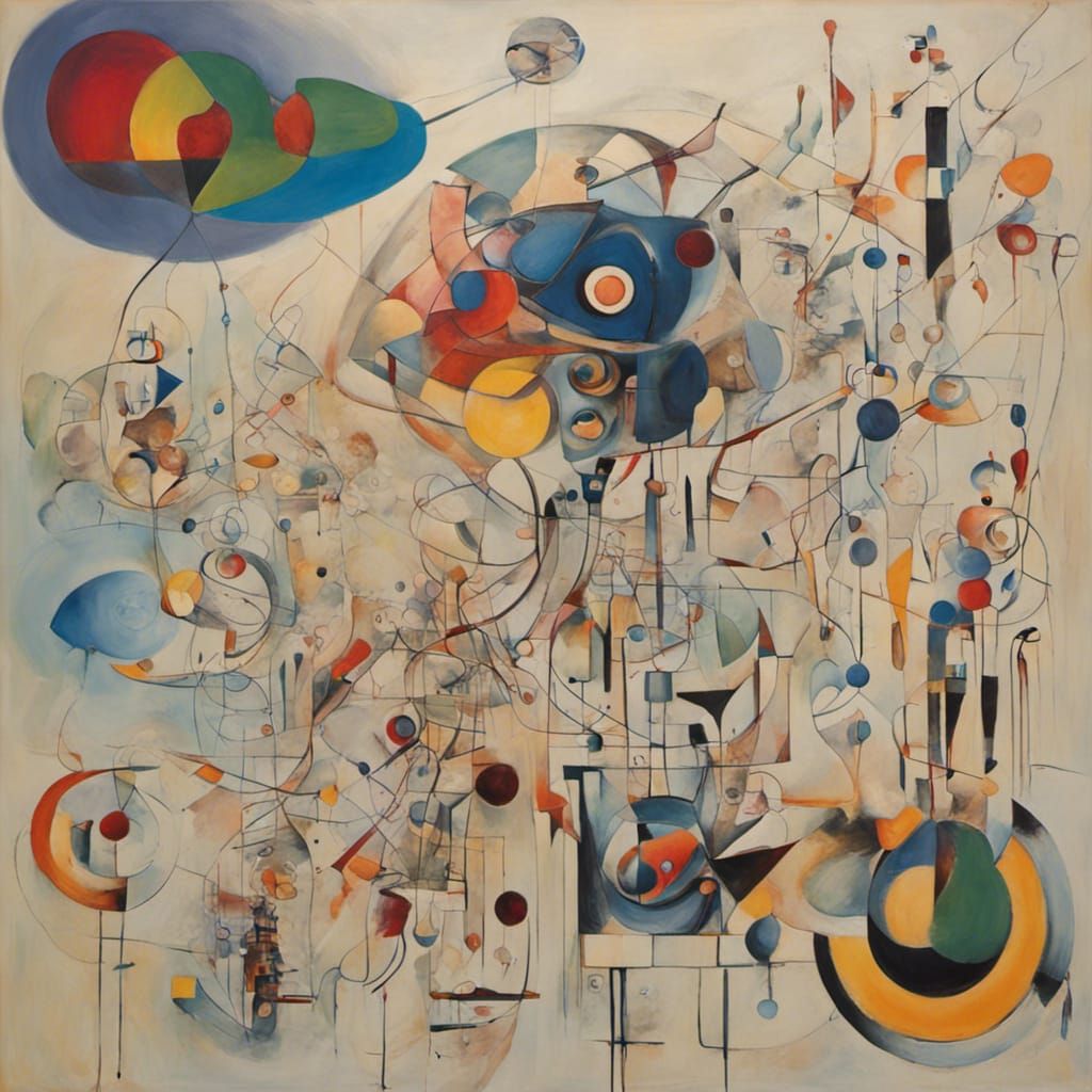 Abstract Painting: Self, World, Nature, and AI