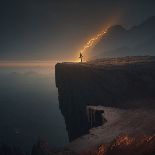 Ethereal Sunset Landscape in Sci-Fi Futurism Art