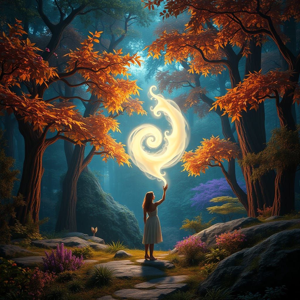 Enchanted Forest Dreamscape in Whimsical Wonder